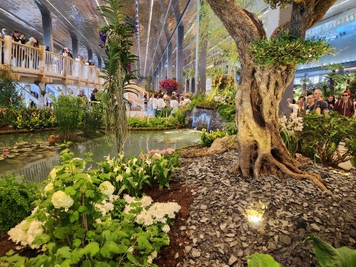 EUROFLORA 2025: laghetto ornamentale con lama d'acqua